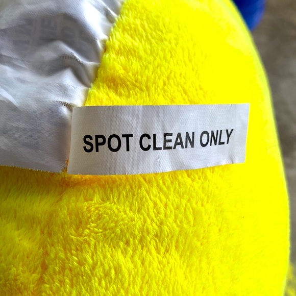 Emoji Expressions Smiley Face 🤓 Black Glasses White Teeth Plush Pillow 13” NEW! - Picture 4 of 16